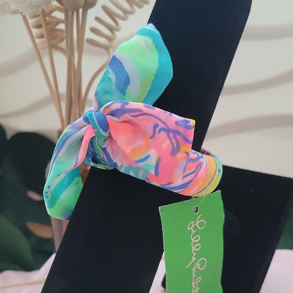 Lilly Pulitzer Bangle with Multicolor Fabric.(nwt)